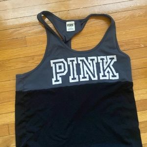 Waist length racer back tank top